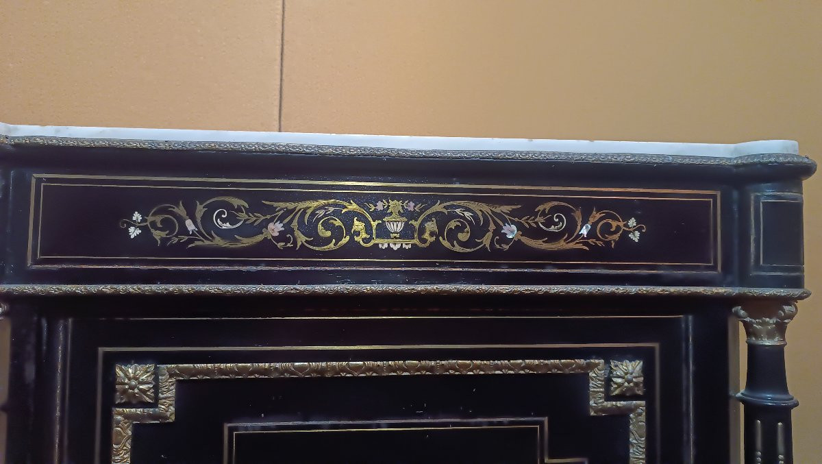 PETIT BUFFET BOULLE NAPOLEON III MILIEU DU 19ème SIÈCLE-photo-4