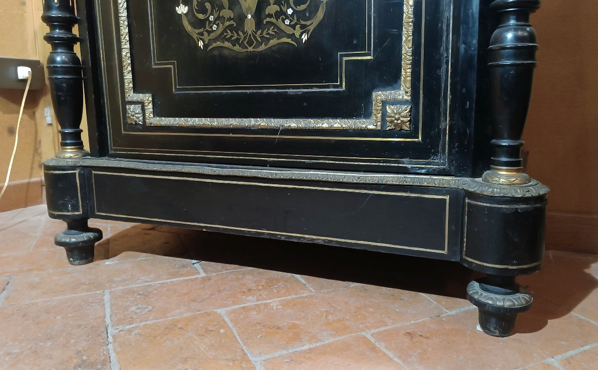 PETIT BUFFET BOULLE NAPOLEON III MILIEU DU 19ème SIÈCLE-photo-5
