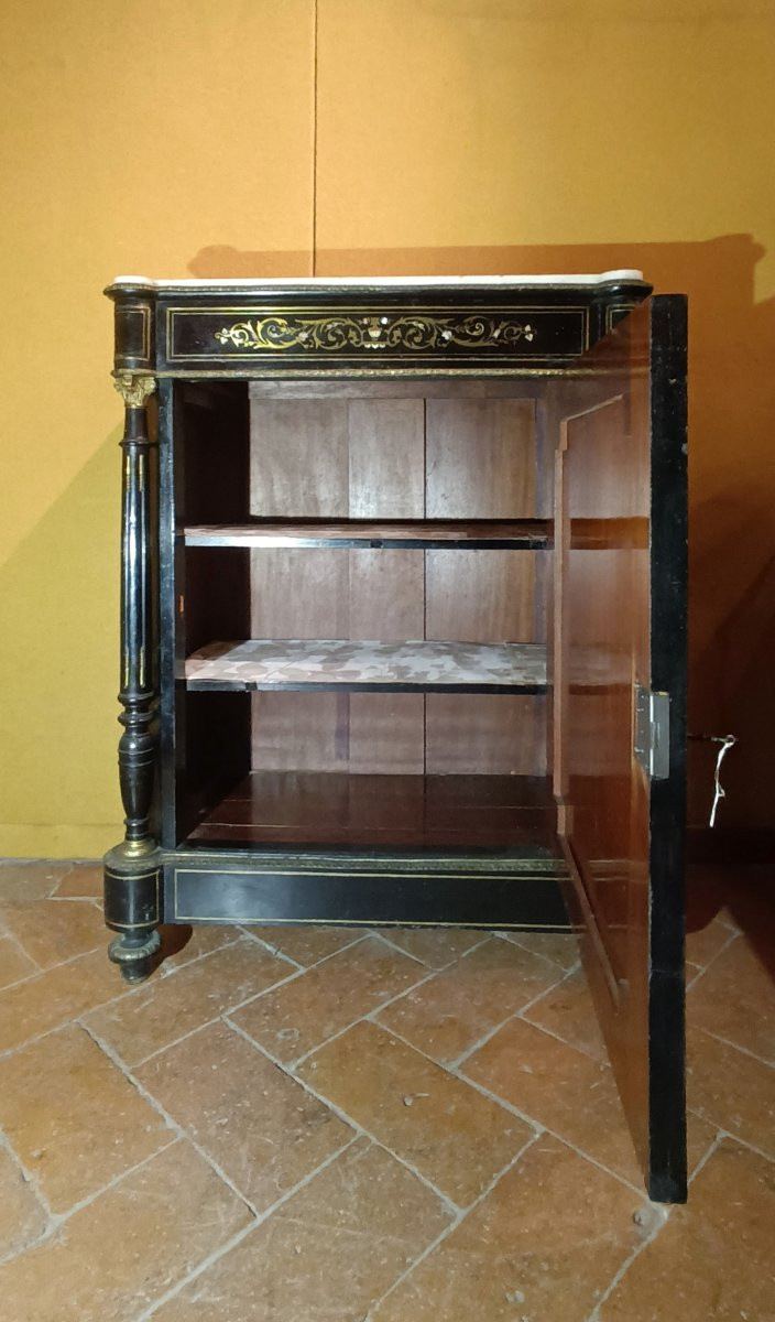 PETIT BUFFET BOULLE NAPOLEON III MILIEU DU 19ème SIÈCLE-photo-7