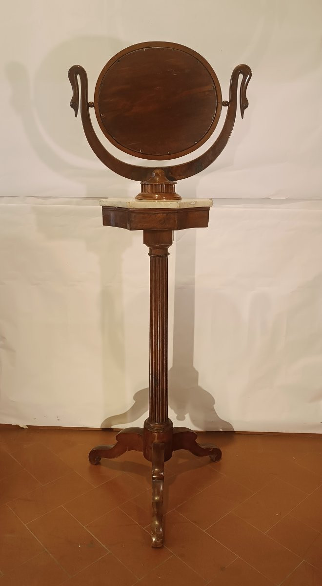 Early 19th Century Empire Column Shaving Stand-photo-3