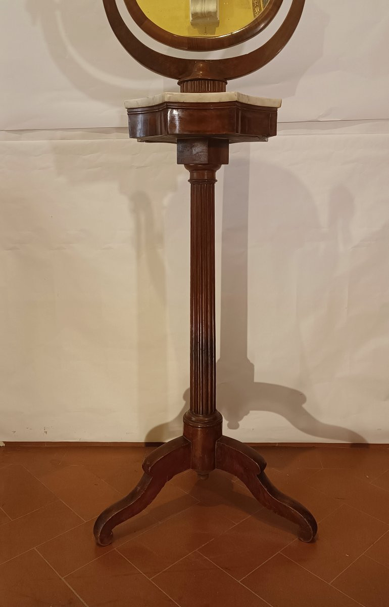 Early 19th Century Empire Column Shaving Stand-photo-1