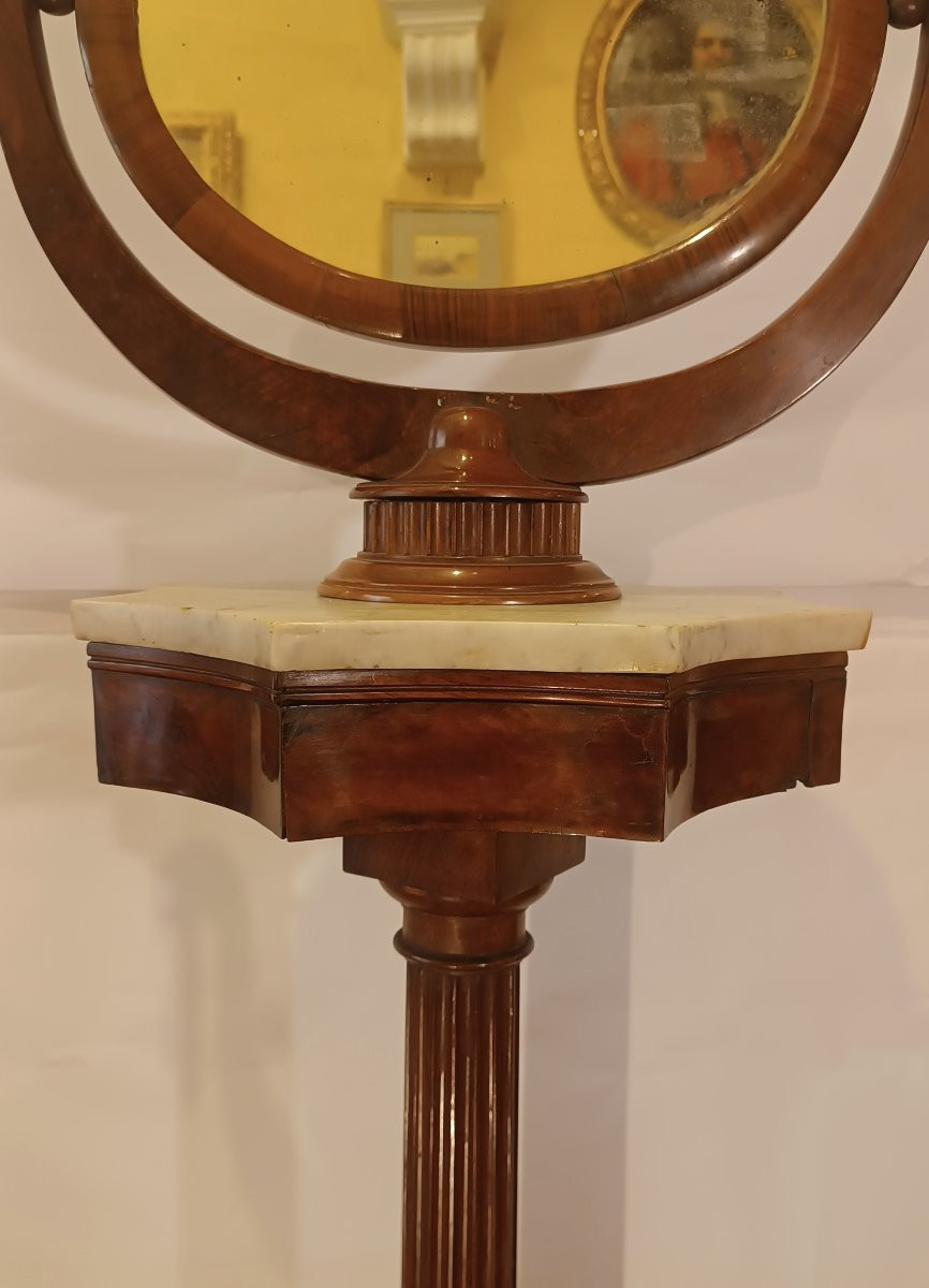 Early 19th Century Empire Column Shaving Stand-photo-2