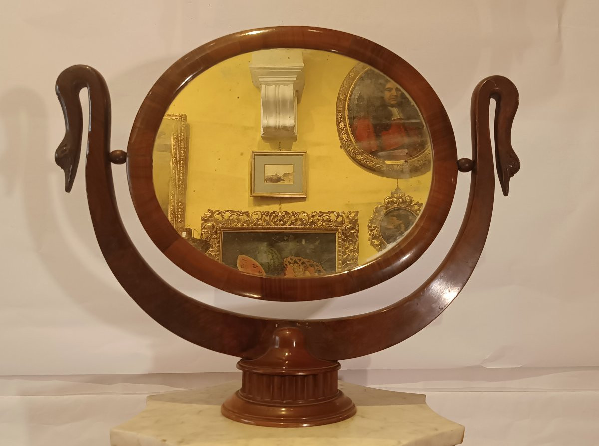 Early 19th Century Empire Column Shaving Stand-photo-4