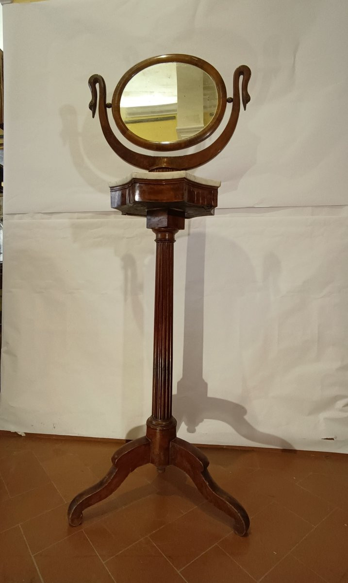Early 19th Century Empire Column Shaving Stand-photo-8