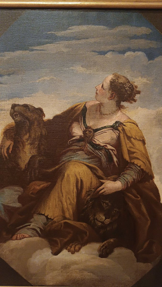 Mid-16th Century Painting Allegory Of Venice-photo-3