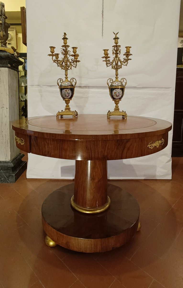 Late 18th Century Directory Walnut Table-photo-1