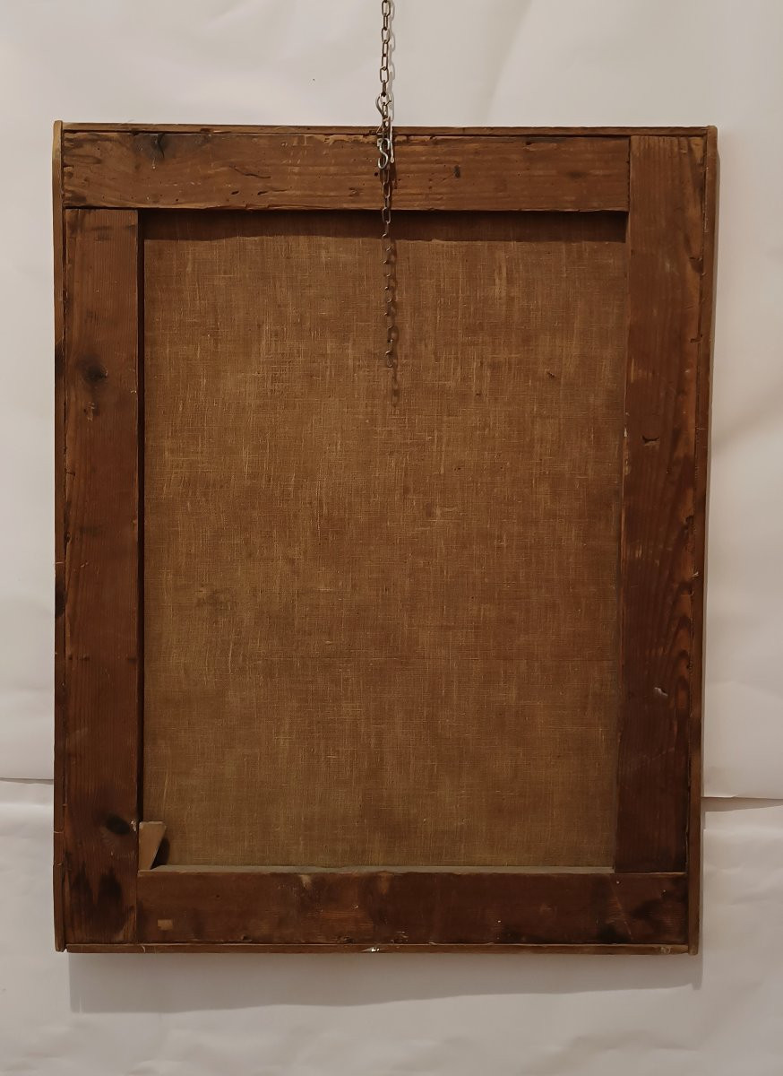 First Half Of The 17th Century Painting "christ Mocked"-photo-1