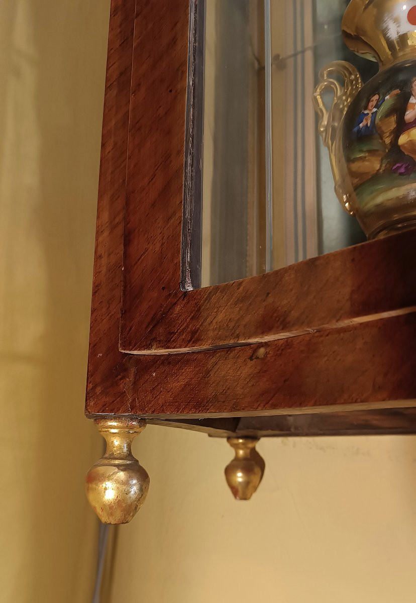 First Half Of The 19th Century Walnut Display Cabinet-photo-1