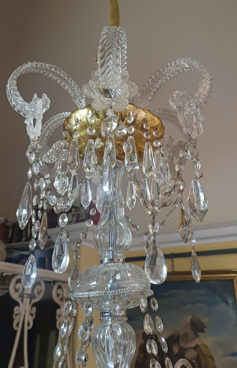 Late 19th Century Crystal Chandelier-photo-2