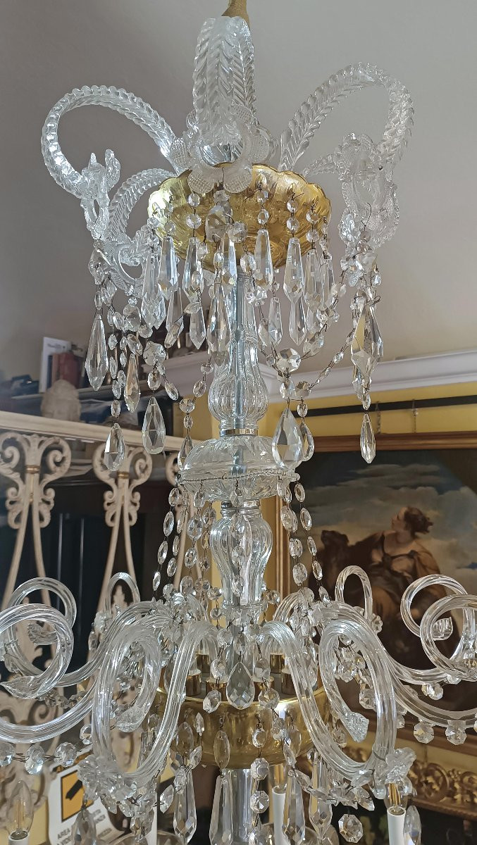 Late 19th Century Crystal Chandelier-photo-3