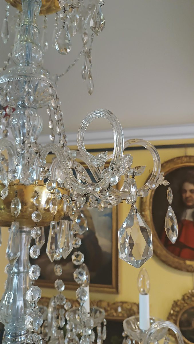 Late 19th Century Crystal Chandelier-photo-4