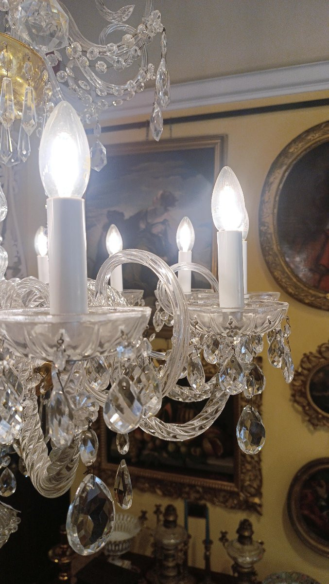Late 19th Century Crystal Chandelier-photo-1
