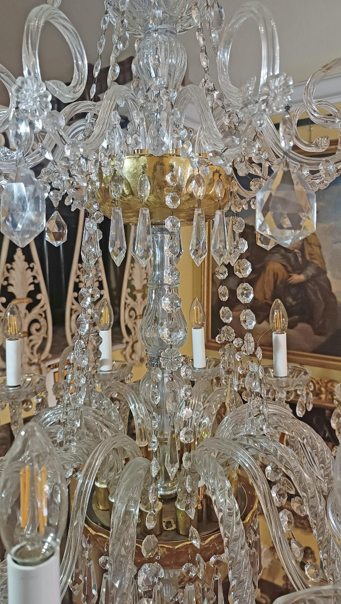 Late 19th Century Crystal Chandelier-photo-2