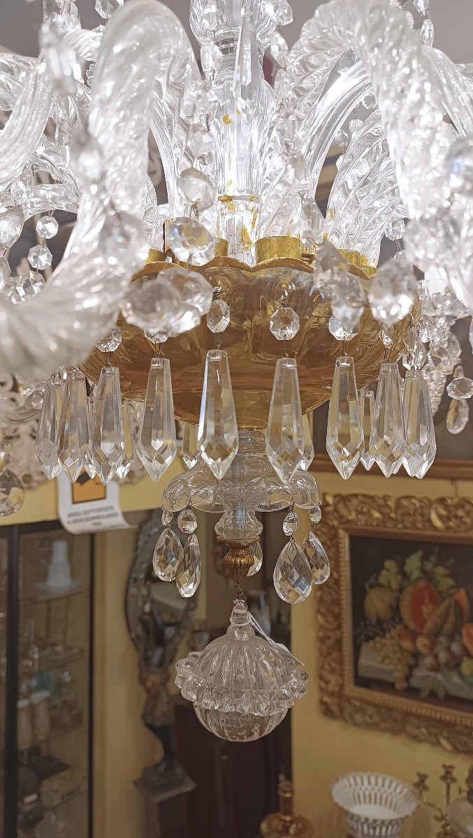 Late 19th Century Crystal Chandelier-photo-3