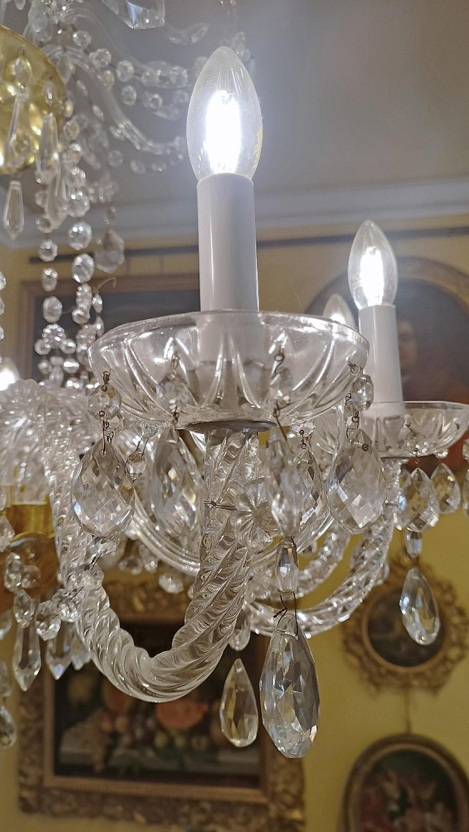 Late 19th Century Crystal Chandelier-photo-4