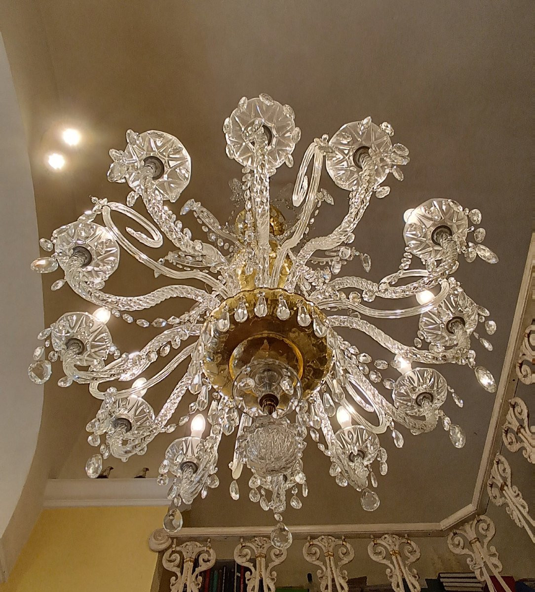 Late 19th Century Crystal Chandelier-photo-6