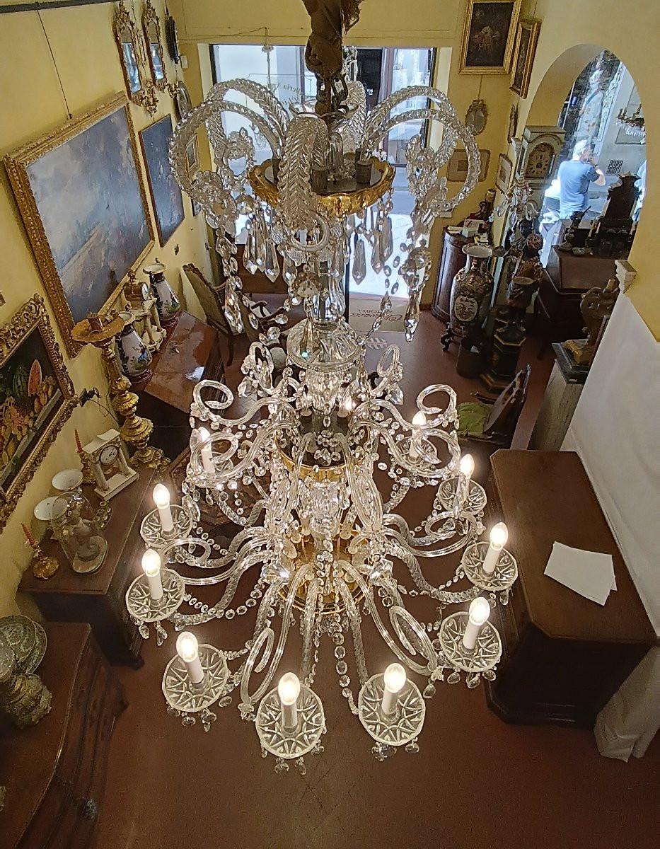 Late 19th Century Crystal Chandelier-photo-7