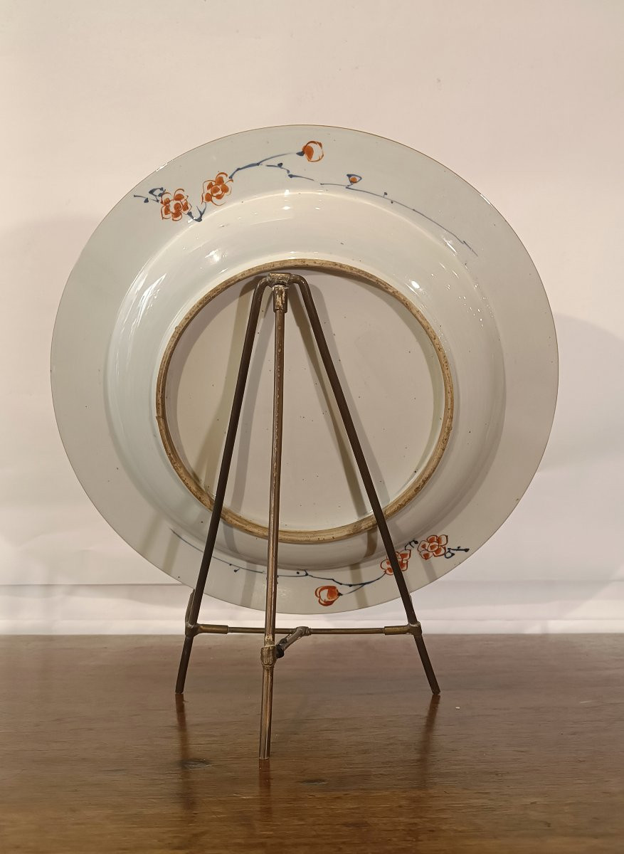 Late 18th Century Large Qing Tray With Imari Decorations-photo-2