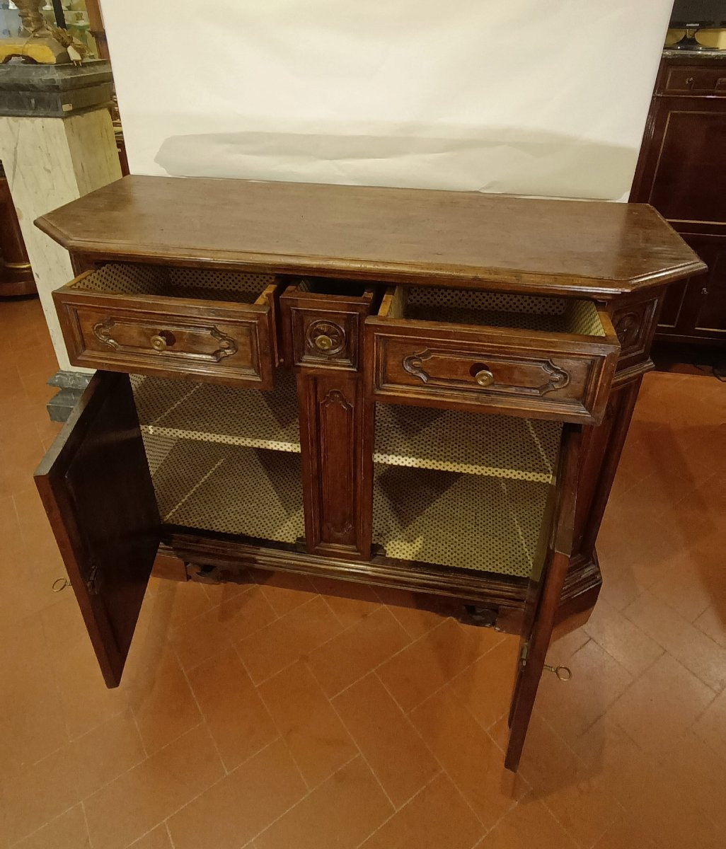 Second Half Of The 19th Century Walnut Sideboard-photo-2