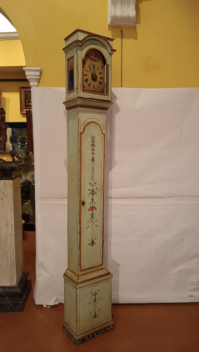 Early 19th Century Lacquered Column Clock-photo-4