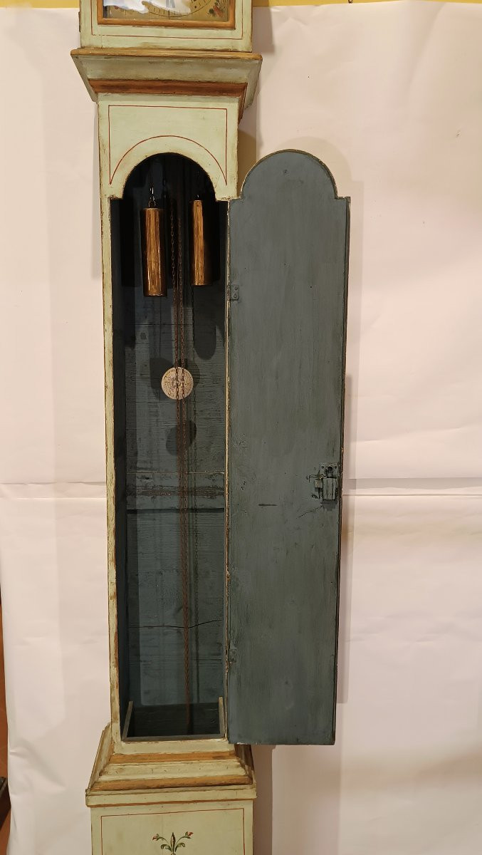 Early 19th Century Lacquered Column Clock-photo-1