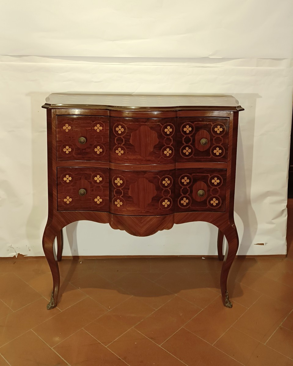 COMMODE MARQUETÉE DÉBUT 20ème SIÈCLE
