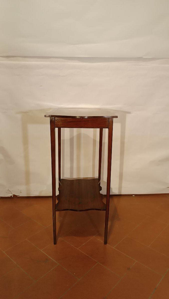 TABLE BASSE AVEC PEINTURES FIN 19ème SIÈCLE-photo-1