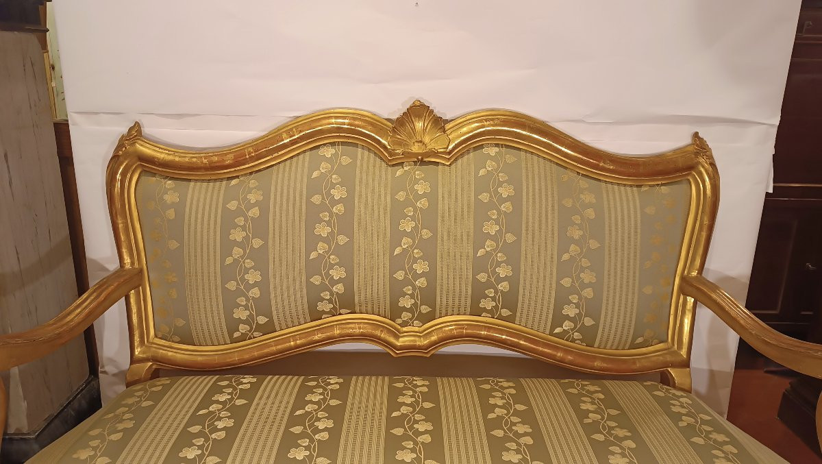 Mid-18th Century Medium-sized Louis XV Sofa-photo-2
