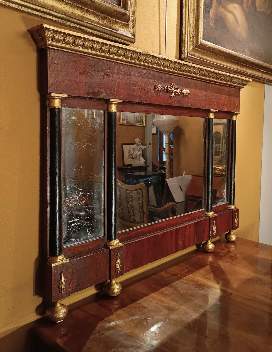 Early 19th Century Empire Mirror-photo-4