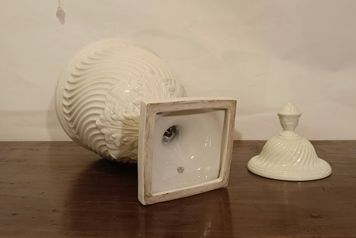 1950s-1960s Ginori Vase In Medici Style -photo-6