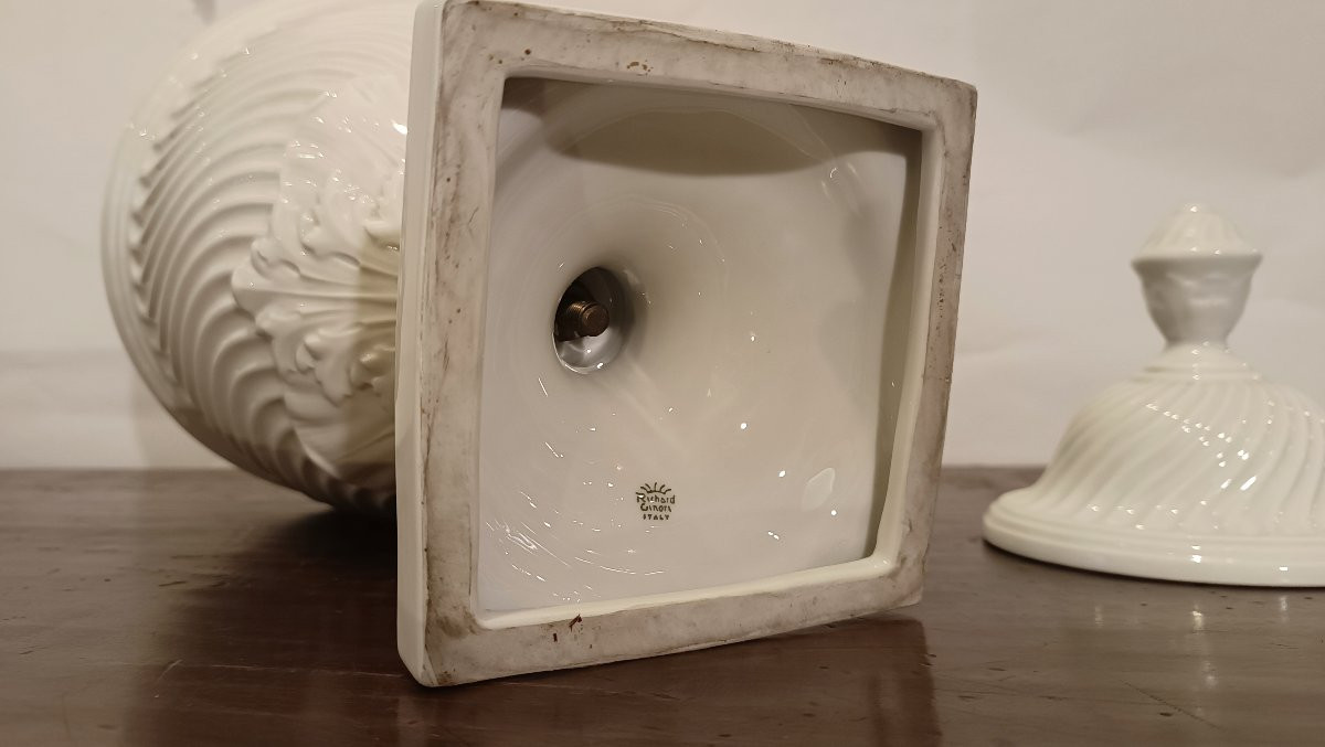 1950s-1960s Ginori Vase In Medici Style -photo-7