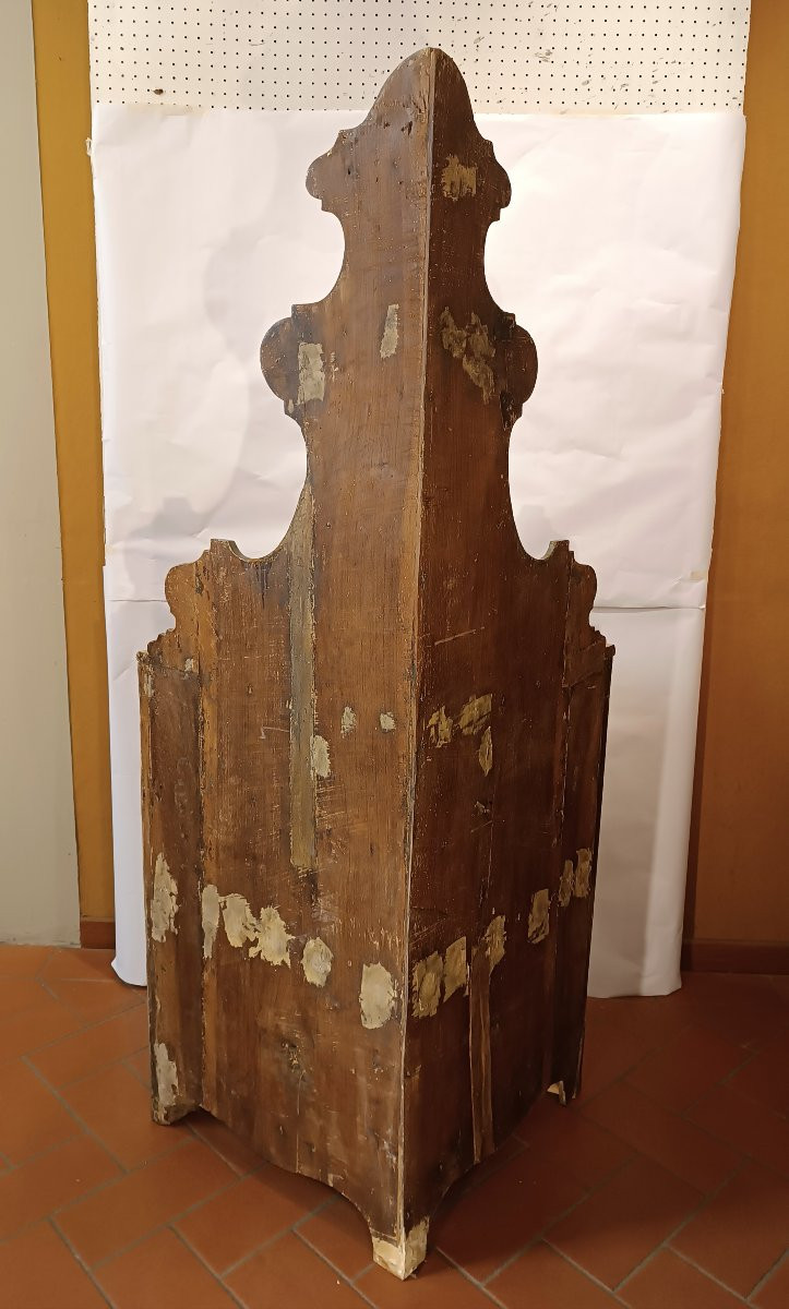 Late 18th-early 19th Century Painted Corner Cabinet-photo-3
