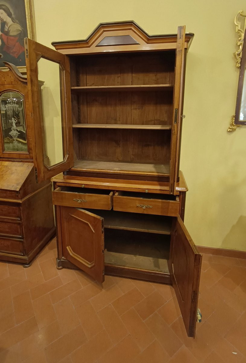 Second Half Of The 19th Century Louis Philippe "bookcase" Display Case-photo-4