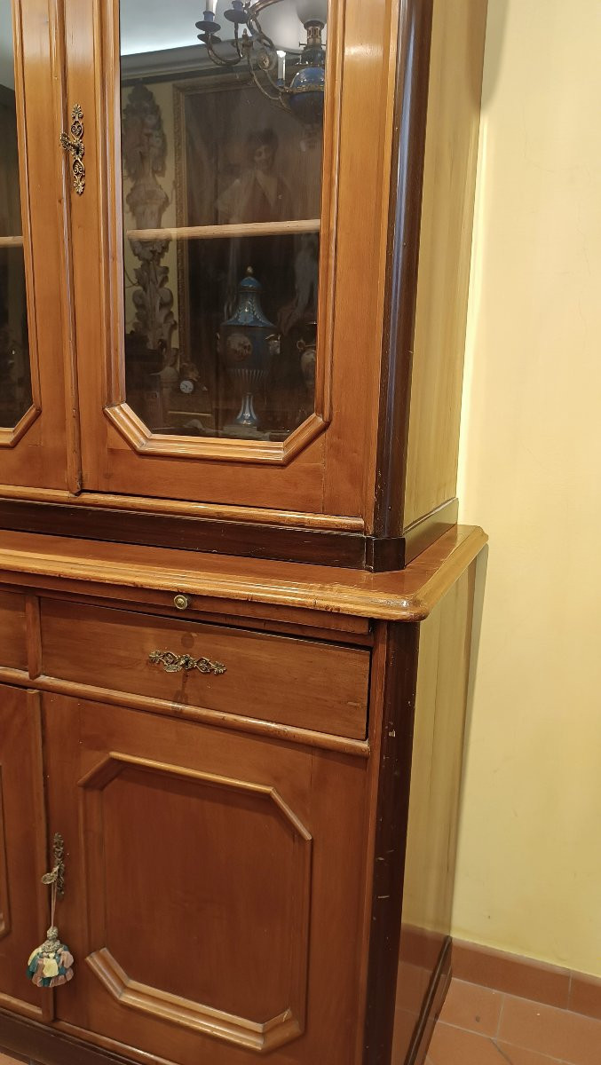 Second Half Of The 19th Century Louis Philippe "bookcase" Display Case-photo-2