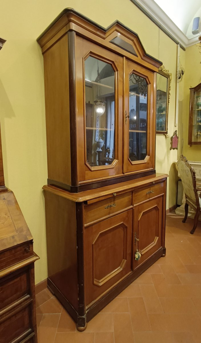 Second Half Of The 19th Century Louis Philippe "bookcase" Display Case-photo-4