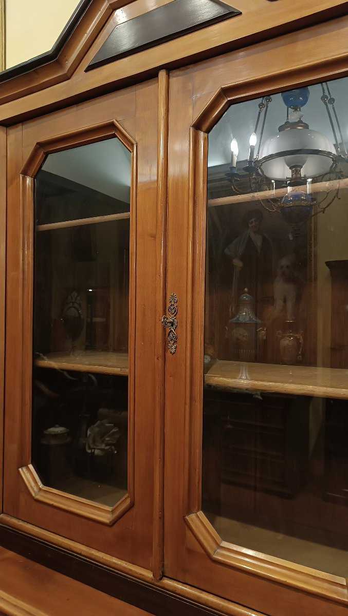 Second Half Of The 19th Century Louis Philippe "bookcase" Display Case-photo-5