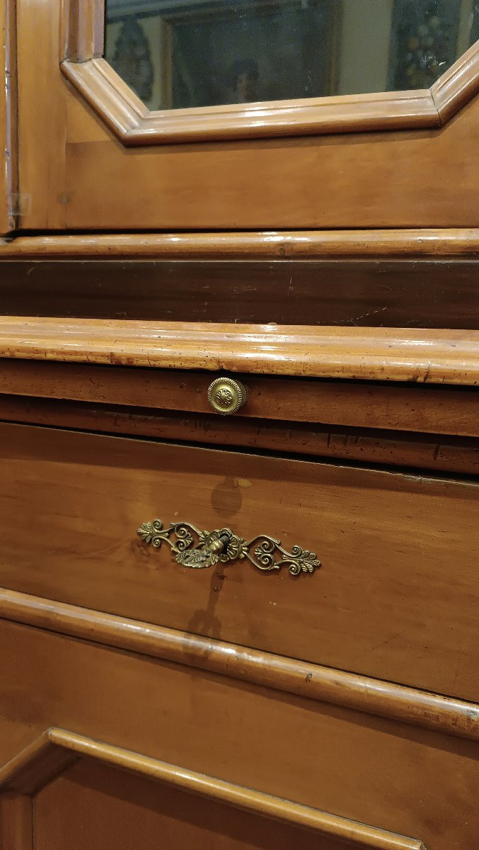 Second Half Of The 19th Century Louis Philippe "bookcase" Display Case-photo-6