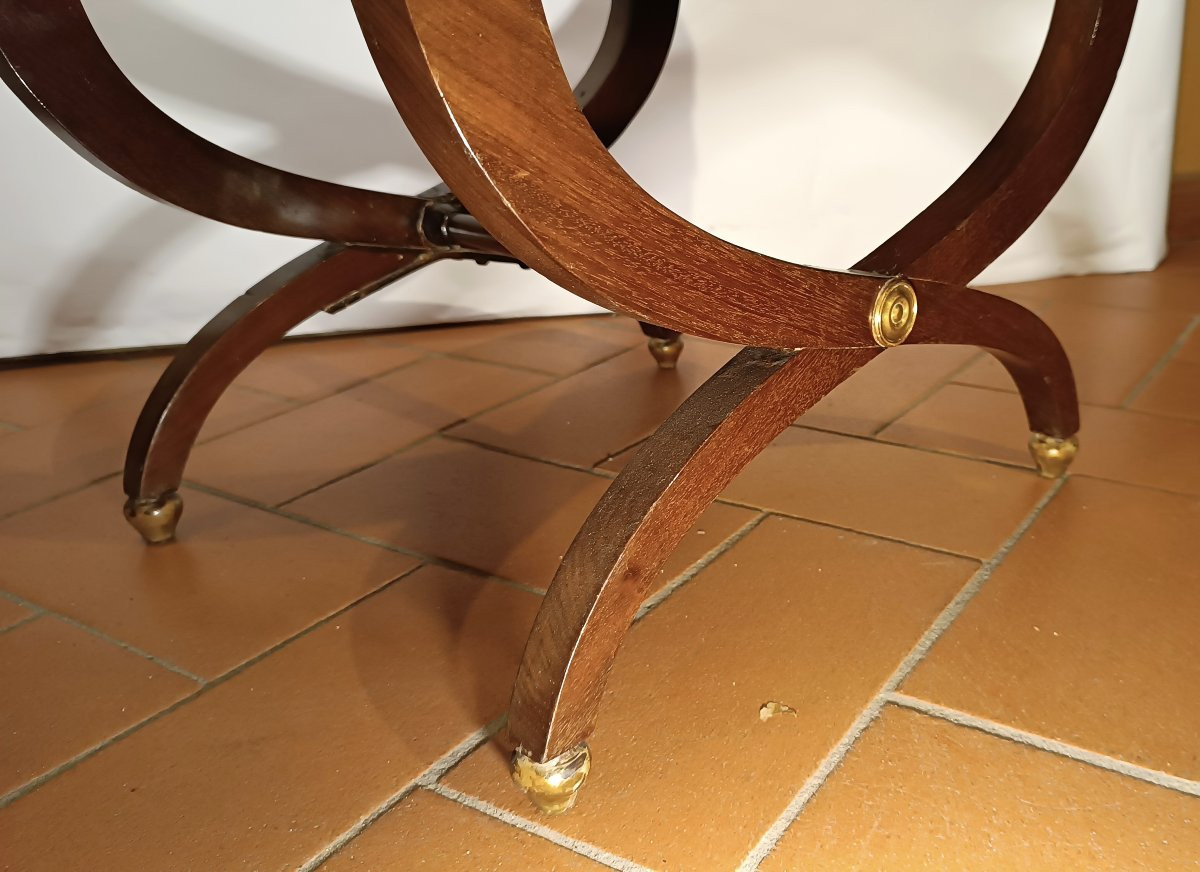 TABOURET DIRECTOIRE EN NOYER FIN 18ème SIÈCLE-photo-3