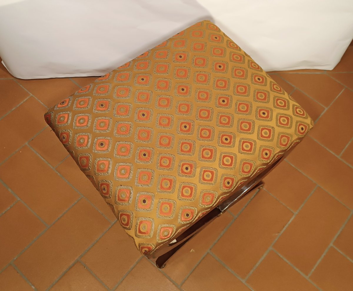 TABOURET DIRECTOIRE EN NOYER FIN 18ème SIÈCLE-photo-4