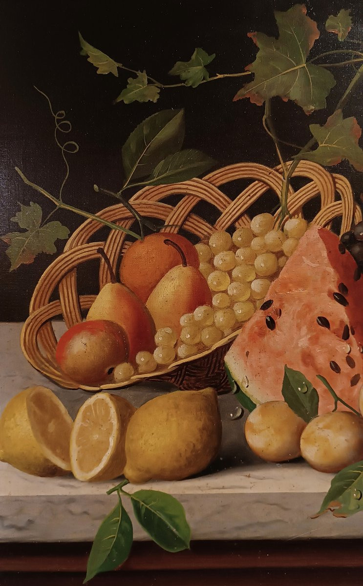  Late 19th Century Pair Of Meucci Still Lifes-photo-2