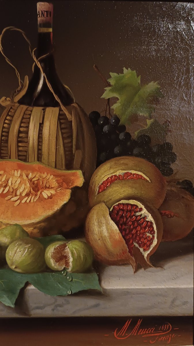  Late 19th Century Pair Of Meucci Still Lifes-photo-8