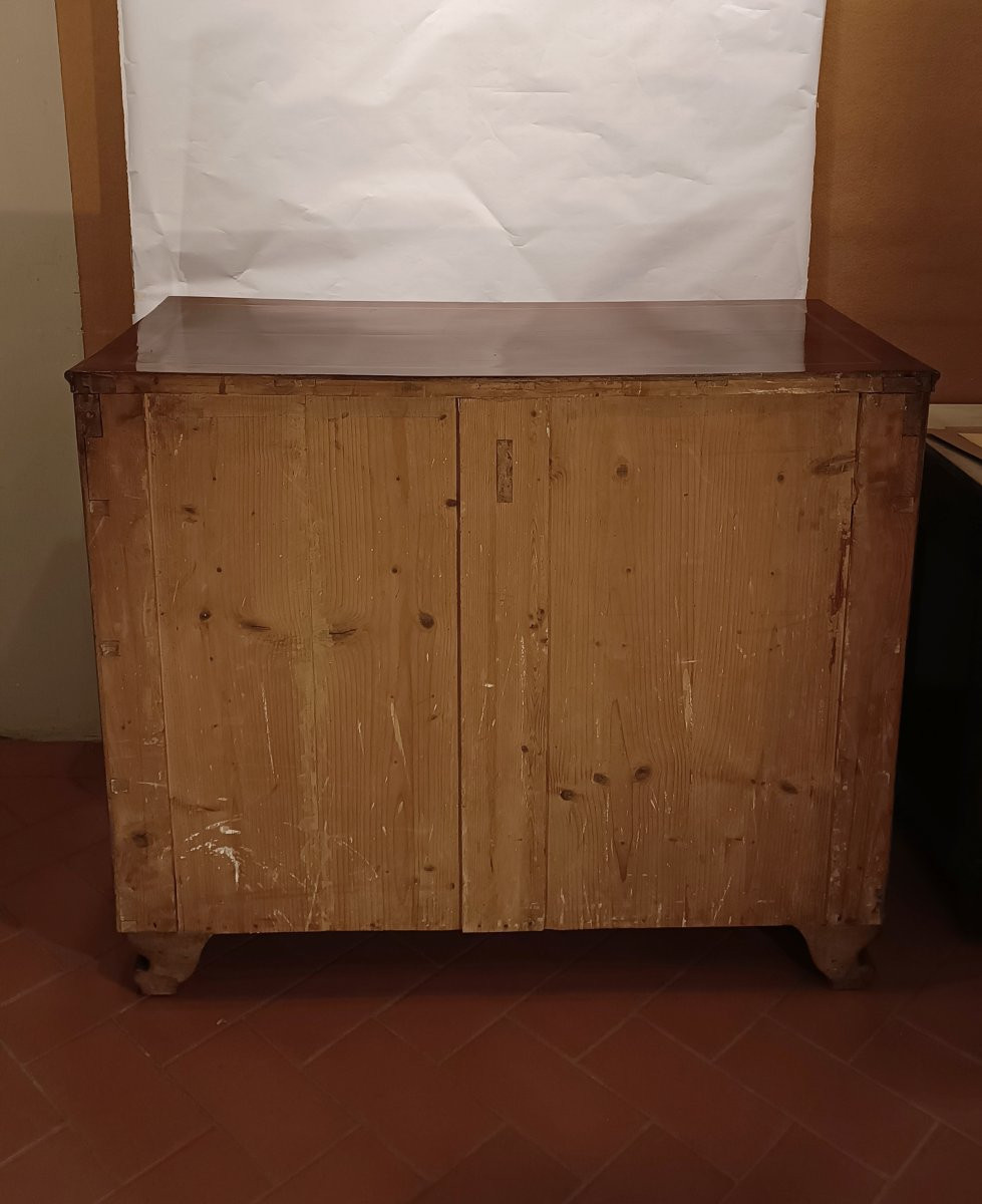 COMMODE EN PLACAGE ET MARQUETTES DÉBUT 19ème SIÈCLE-photo-8