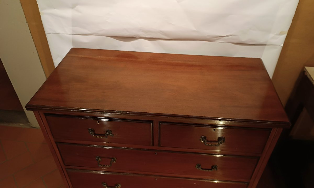 Second Half Of The 19th Century Mahogany Chest Of Drawers -photo-2