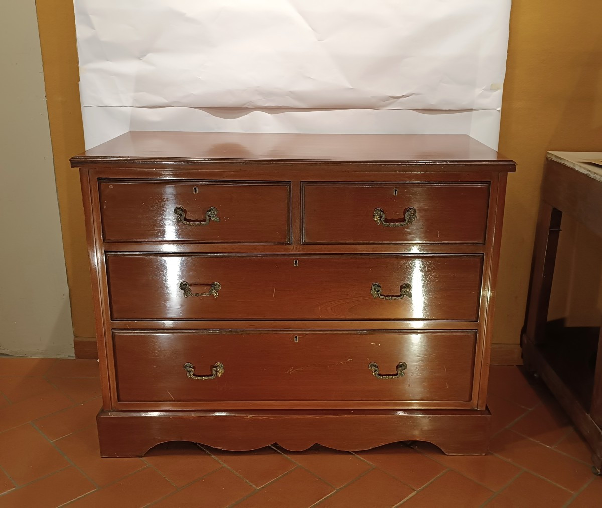 Second Half Of The 19th Century Mahogany Chest Of Drawers 