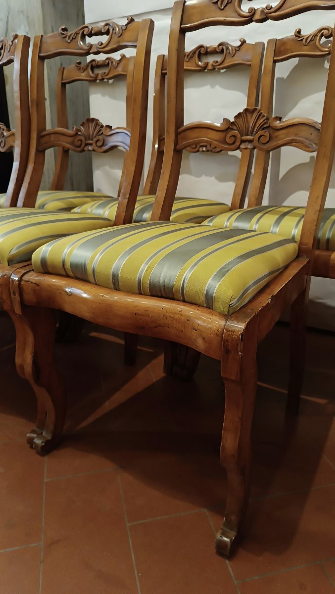 Set Of Eight Mid-19th Century Lemon Chairs-photo-4