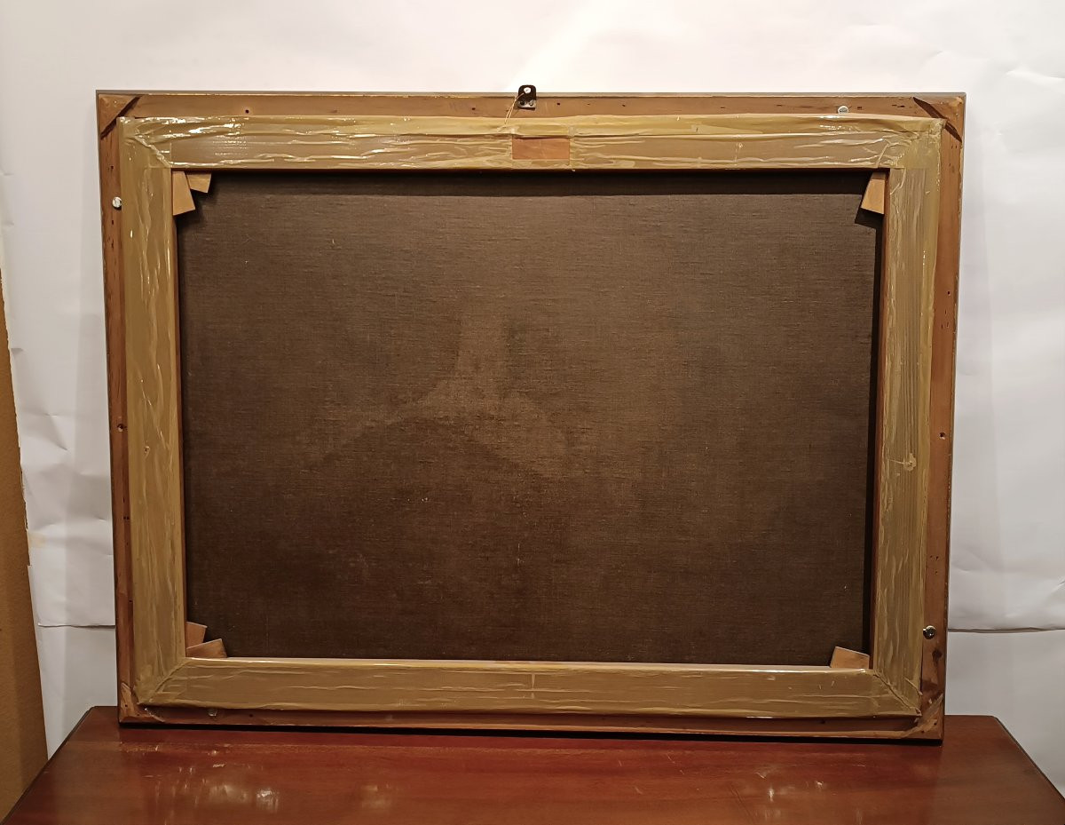 TABLEAU DE SCÈNE DE GENRE MILIEU DU 19ème SIÈCLE-photo-7