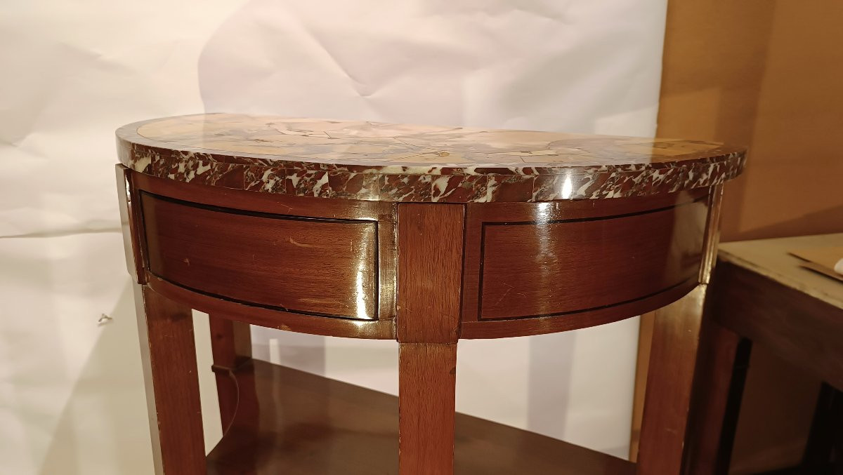 Early 19th Century Console Table With Marble Top-photo-2