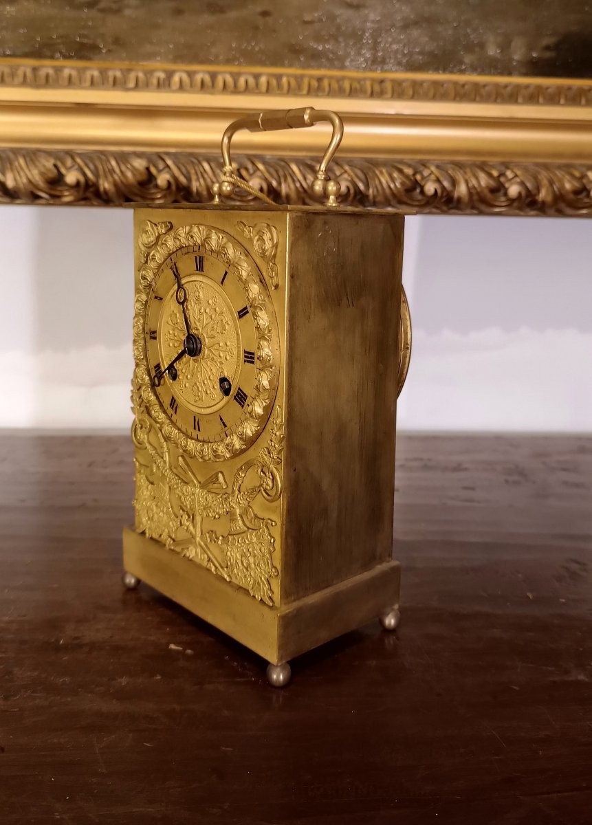 PENDULE DE VOYAGE EMPIRE DÉBUT DU 19ème SIÈCLE-photo-4