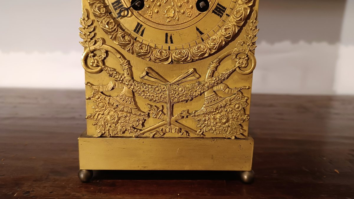 PENDULE DE VOYAGE EMPIRE DÉBUT DU 19ème SIÈCLE-photo-2