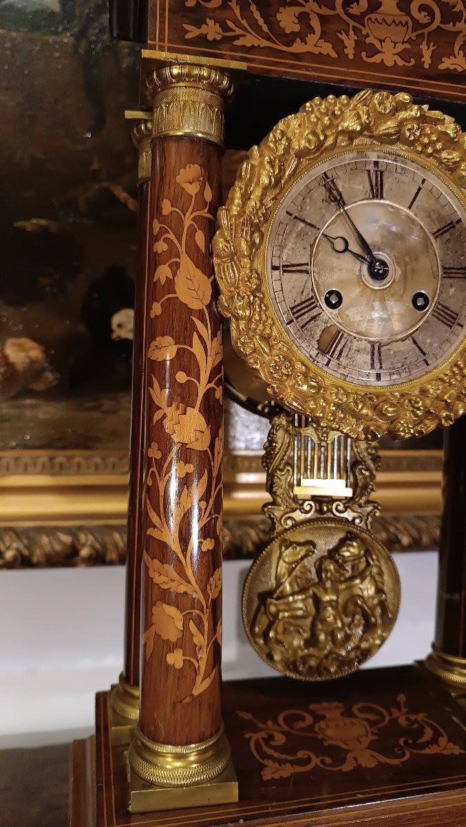 Mid-19th Century Temple Clock With Bell-photo-3